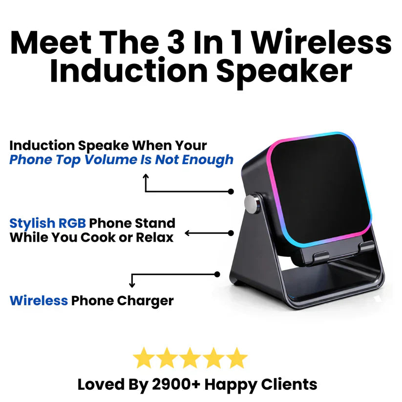 AuraAll™ 3 In 1 Phone Induction Speaker
