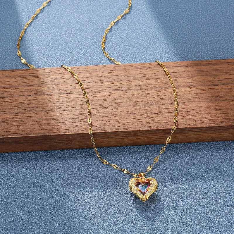 Ocean Heart Necklace
