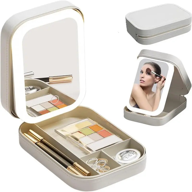 | Smart LED Travel Vanity & Makeup Organizer