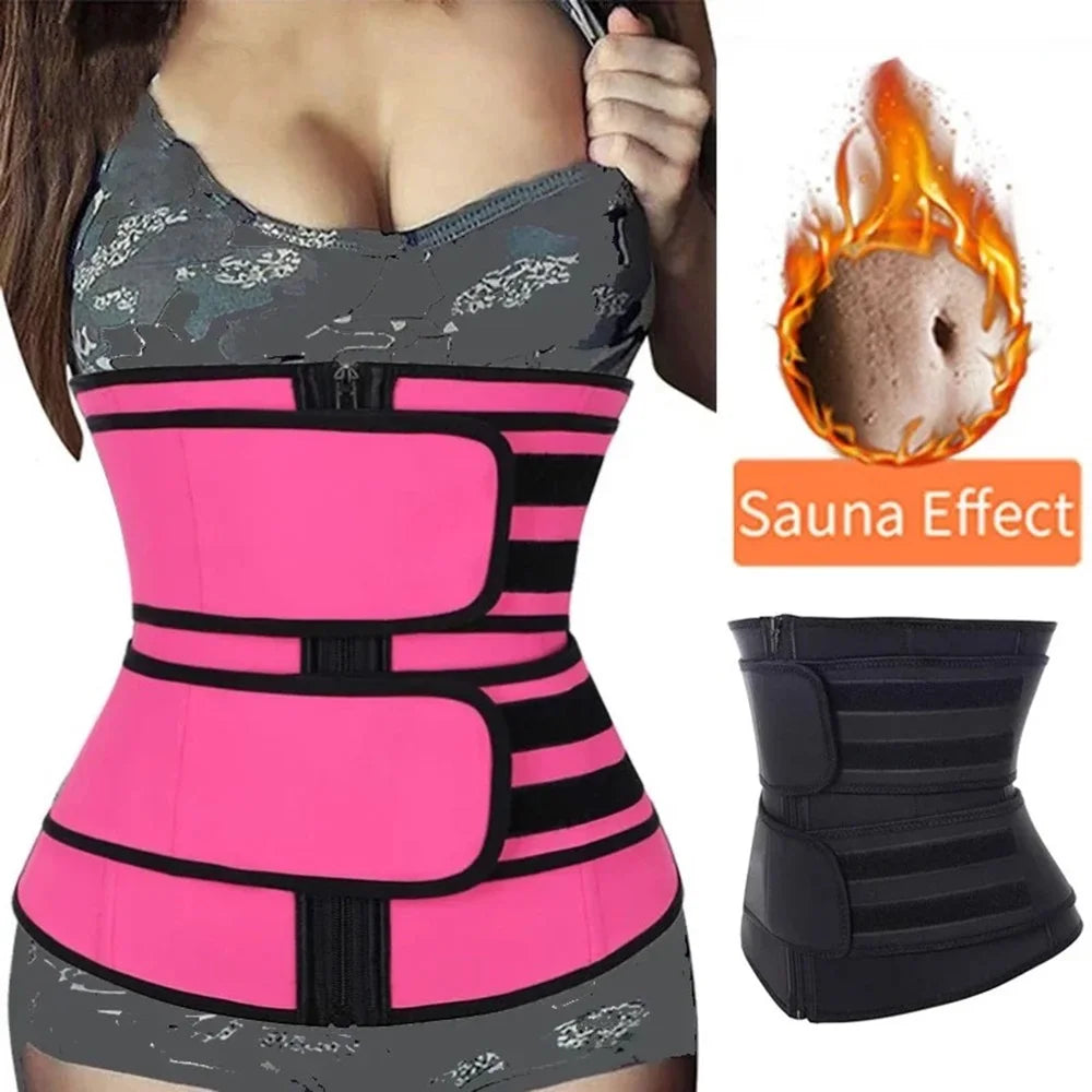 "1pc Waist Trainer & Slimming Body Shaper – Fitness Belt for Fat Burning & Workout"