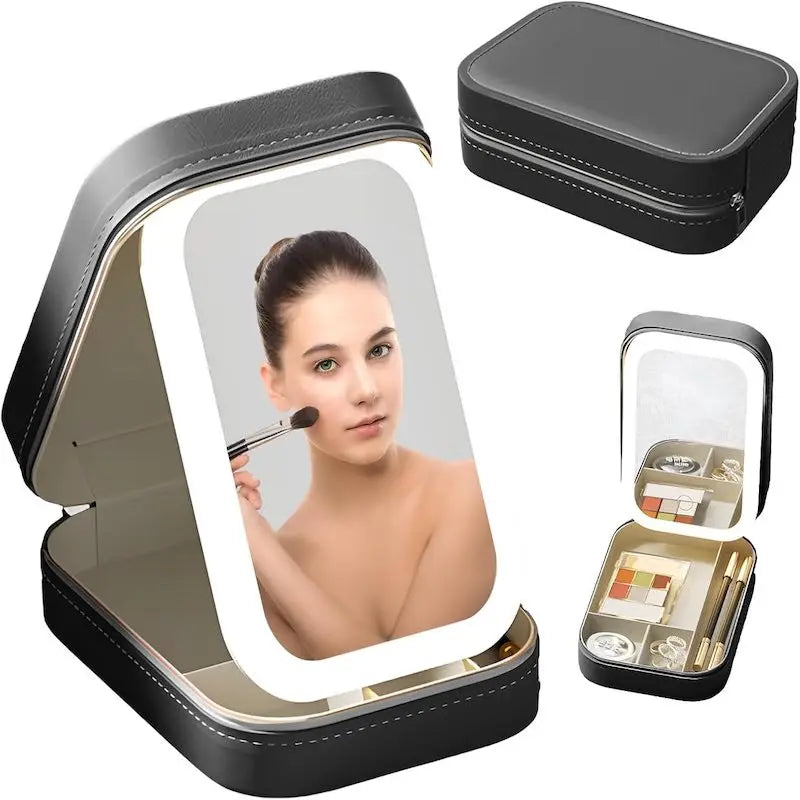 | Smart LED Travel Vanity & Makeup Organizer